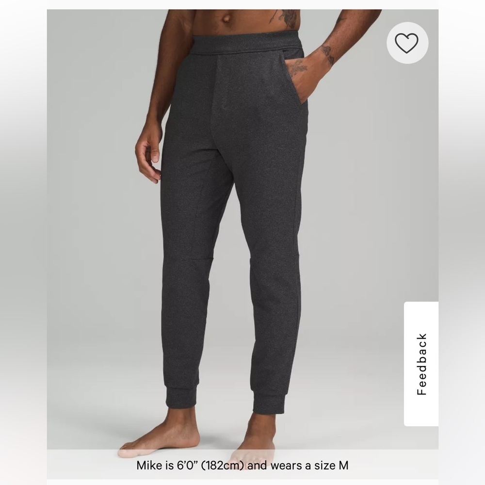 Lululemon Men's‎ Charcoal Intent Jogger Pants